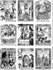 Christmas ABCs - A-I Collage Sheet