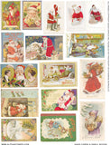 Xmas Cards & Small Books Collage Sheet