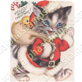 Christmas Kitty Cats Collage Sheet