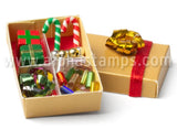 Box of Christmas Decorations