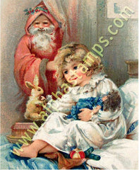 Christmas Dolls Collage Sheet