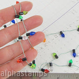 Mini String of Transparent Christmas Bulbs*