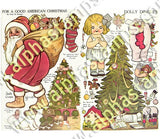 Christmas Trees Collage Sheet